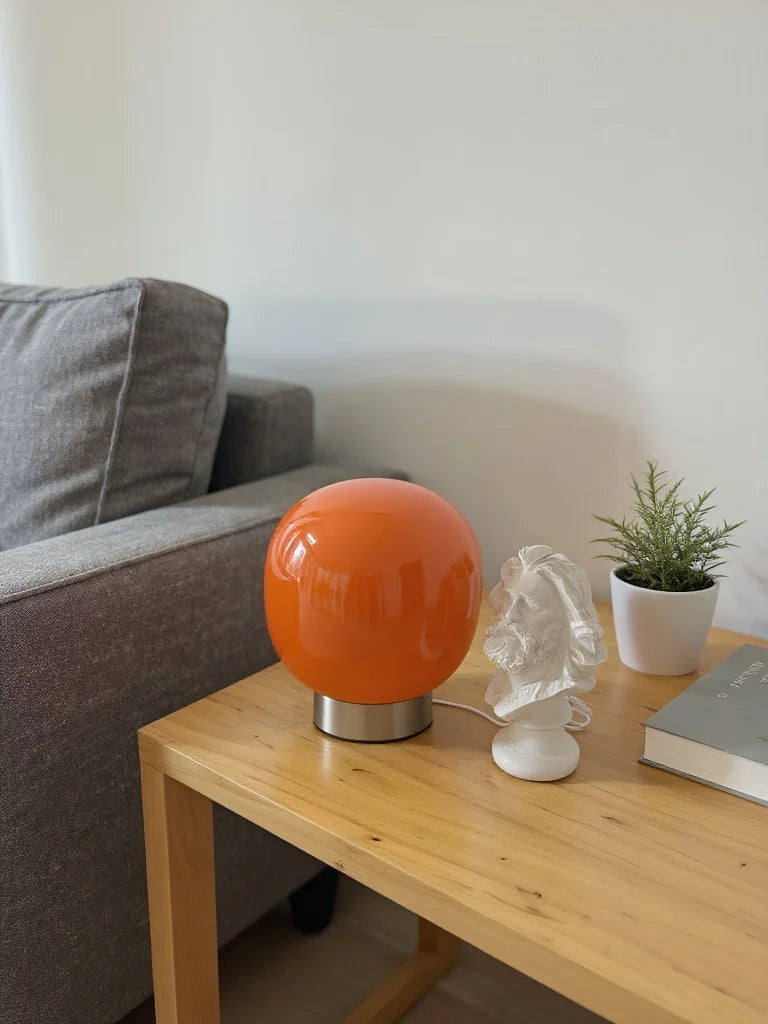 Lámpara de mesa de cristal Macaron para dormitorio de hotel, mesita de noche, sala de estar, atenuación tricromática, decoración, luces de escritorio modernas minimalistas
