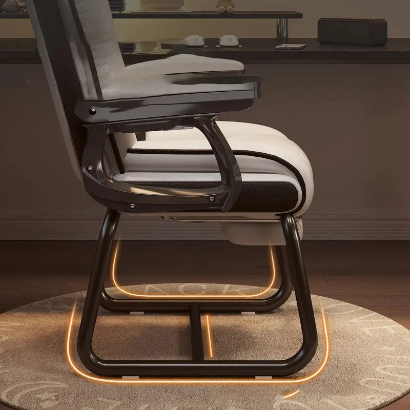 Silla de ordenador Silla Gamer Cómoda Ergonómica Silla con forma de arco Silla para oficina sedentaria Sillas para reuniones de dormitorio Taburete de escritorio para el hogar