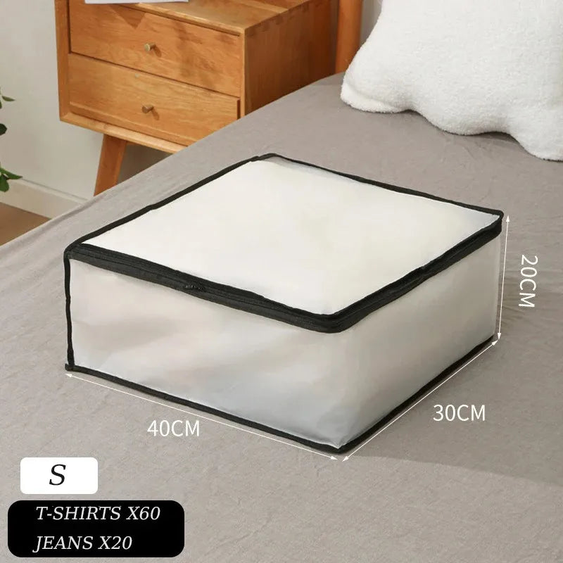 Bolsa de almacenamiento para debajo de la cama, bolsa plegable para edredones, caja de almacenamiento para ropa de armario, organizador a prueba de polvo, bolsa de almacenamiento de edredones de gran capacidad