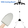 Soporte de Vaporizador con Tabla de Planchar de Mano 84-160cm Portátil de Altura Ajustable para Plancha de Vapor de Mano Plegable Colgador para el Hogar
