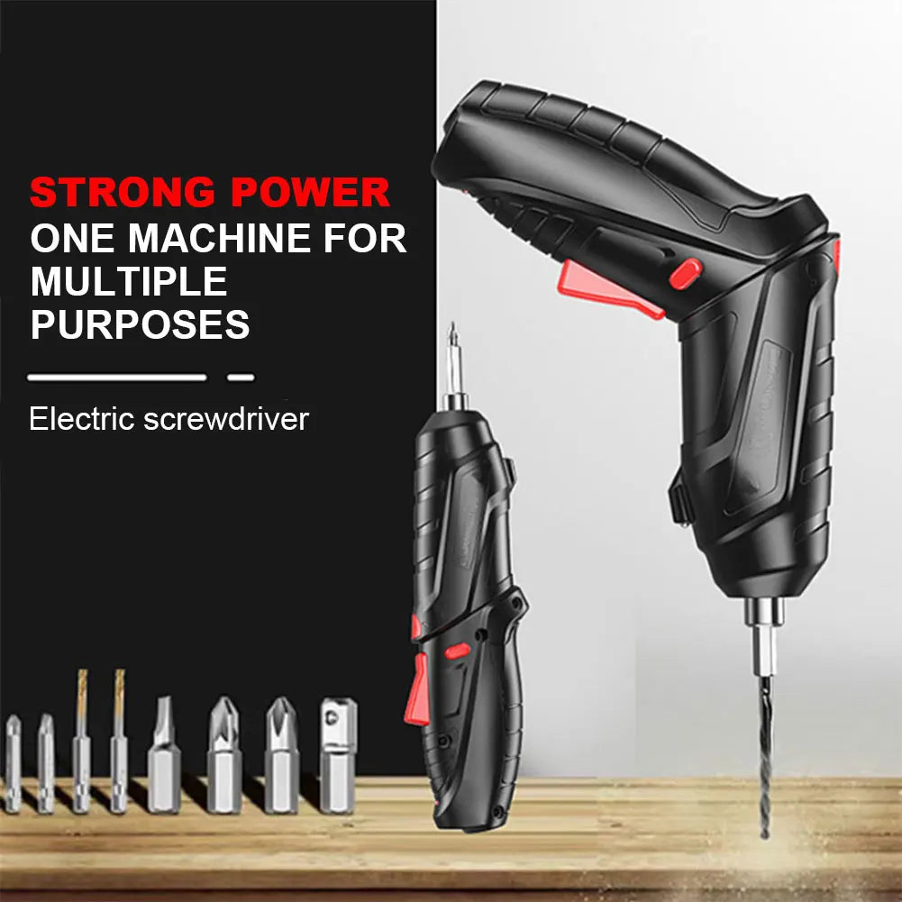 Destornillador eléctrico Batería Recargable Destornillador Inalámbrico Potente Impacto Destornillador Inalámbrico Kit Mini Taladro Herramientas Eléctricas