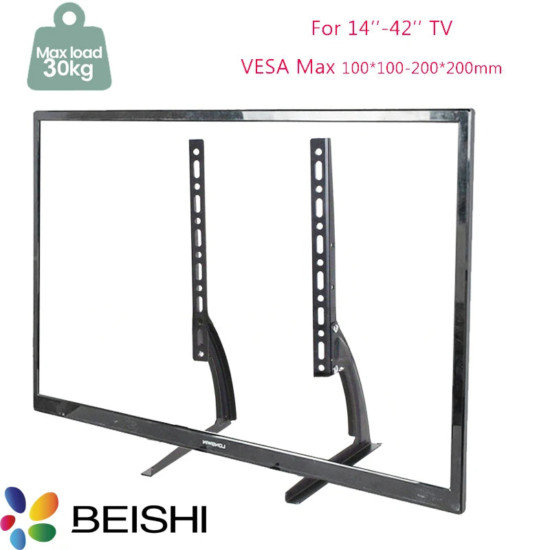Patas universales de soporte de TV, pies de TV para televisores LCD/LED/OLED/plasma, soporte de TV de mesa, elevador de pedestal para pantallas planas y curvas de Halloween
