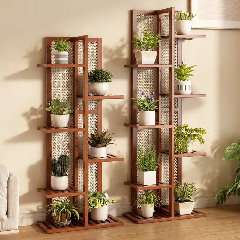 Soporte Resistente de Escalera por Niveles para Plantas, Estante para Macetas de Interior y Exterior, Ahorro de Espacio, Esquinero, Sala de Estar, Balcón, Plantas de Exterior