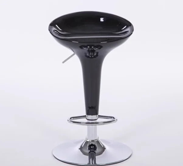Taburete de Bar Giratorio de Altura Ajustable Silla de Mostrador de Cuero PU Respaldo Reposapiés Taburete Alto de Cocina Moderno Minimalista