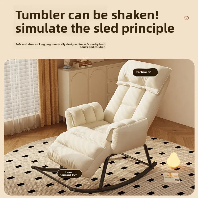 Mecedora perezosa para el hogar, retro, balcón, silla reclinable plegable de ocio, sofá, silla de dormitorio, individual, para sentarse y tumbarse