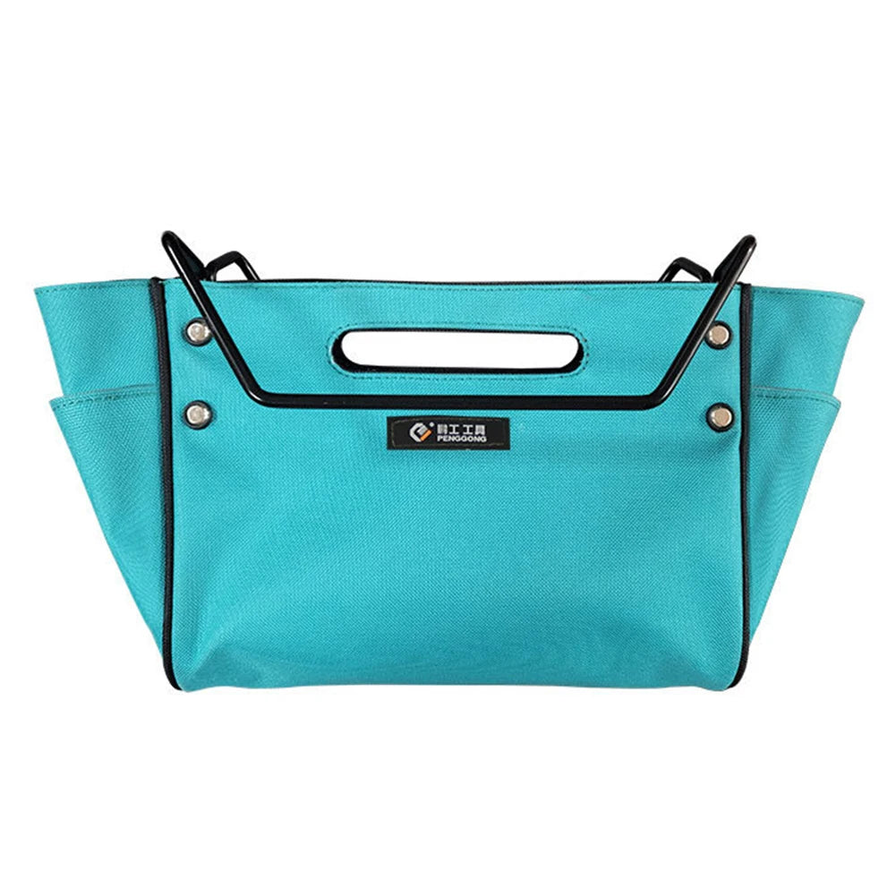 Bolsa de herramientas para escalera telescópica, bolsa portátil para herramientas multiusos, bolsa de almacenamiento de herramientas para escalera de tijera, organizador de herramientas Oxford impermeable