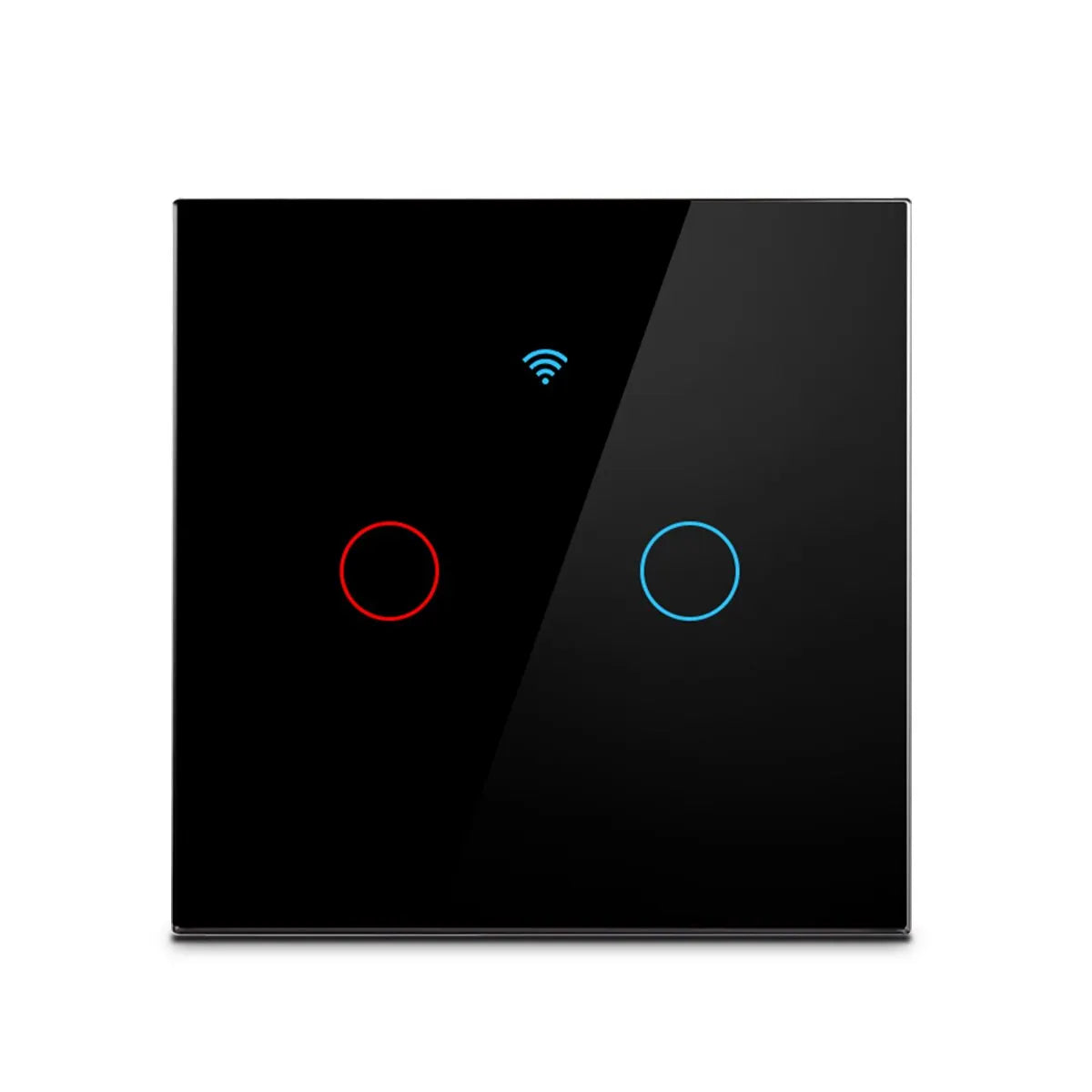 Funciona con el interruptor de luz de pared inteligente Tuya WIFI US/UE con panel táctil de vidrio y control remoto inalámbrico por voz con Alexa Google Home