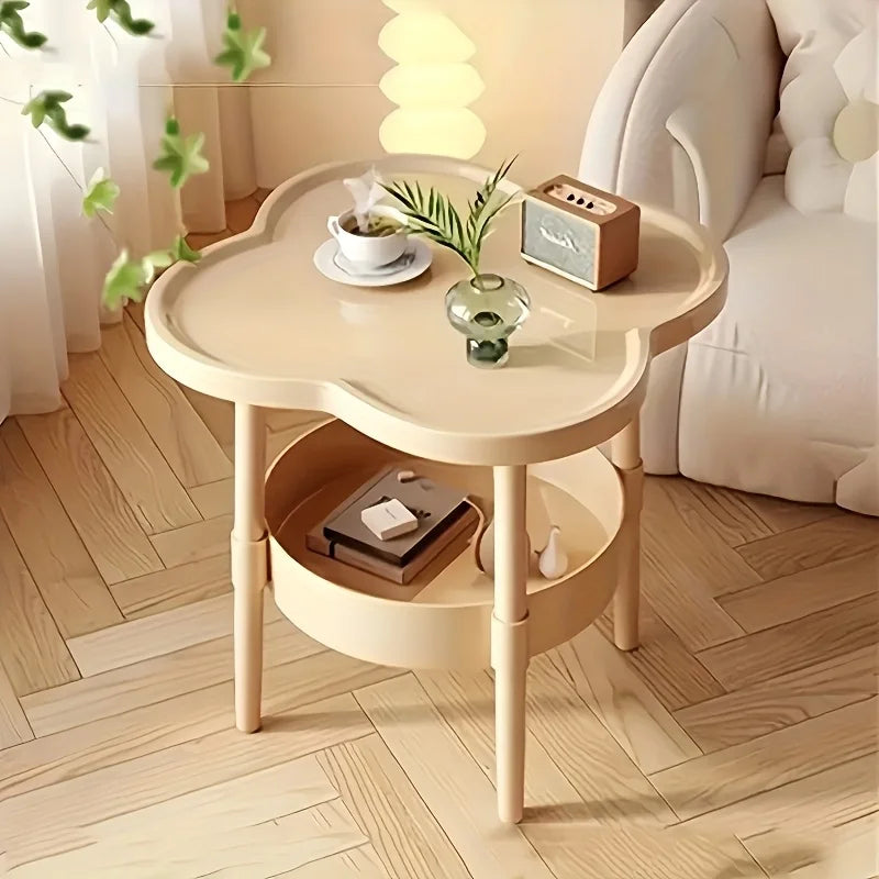 Mesa de centro creativa, mesa minimalista moderna, salas de estar, estantería móvil, mesa auxiliar, sofá crema, gabinete de dormitorio, mesita de noche