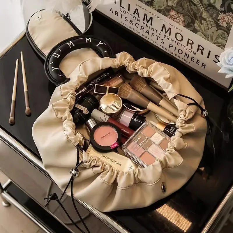 Bolsa de Almacenamiento de Viaje de Gran Capacidad con Cordón, Bolsas Organizadoras de Cosméticos y Maquillaje, Equipaje de Propósito Especial para Mujer
