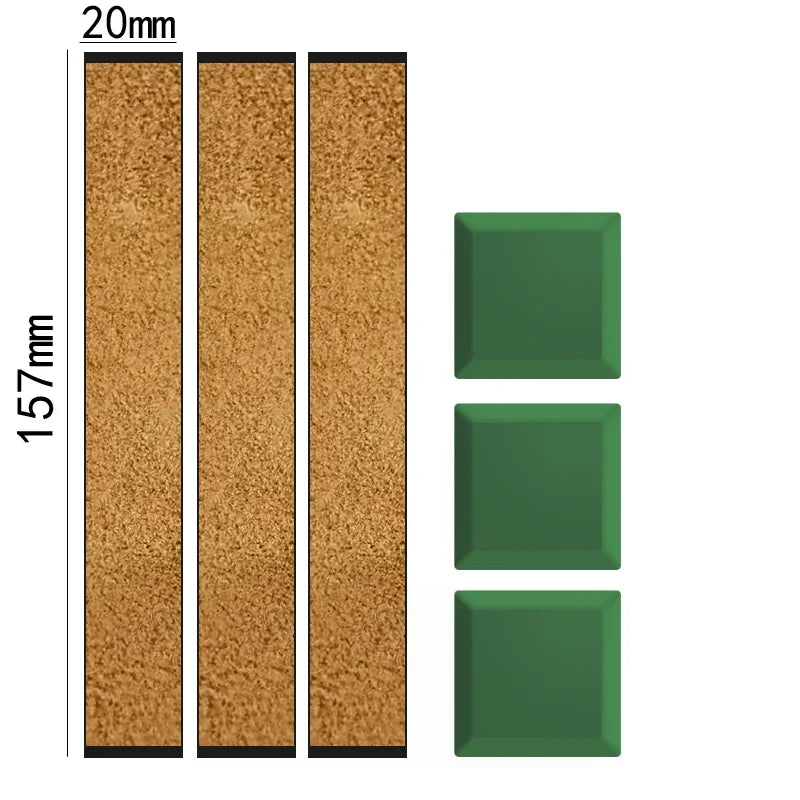 Double Side Leather Strop for Knife Sharpening Stropping Block Kit with Polishing Compound Knife Sharpening Double Side