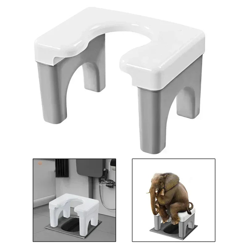 Inodoro en cuclillas taburete silla antideslizante grueso hogar panel ensanchado borde redondeado resistente fácil de lavar orinal sillas para baño