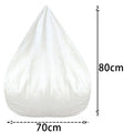 OTAUTAU Replacement Pouf Mesh Inner Liner Cover Without Filling Removable Washable Lazy Sofa Insert for Bean Bag Puff Couch Sac