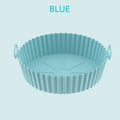 Air Fryer Silicone Basket Reusable Container Accessories Oven Tray Pizza Fried Chicken Baking Mold Protector Kitchen Tool