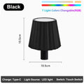Lámpara de mesa LED inalámbrica para botella de vino, 2000 mAh, 7 colores, regulable, RGB, recargable por USB, luces para mesa de comedor, lámpara para bebidas, táctil superior