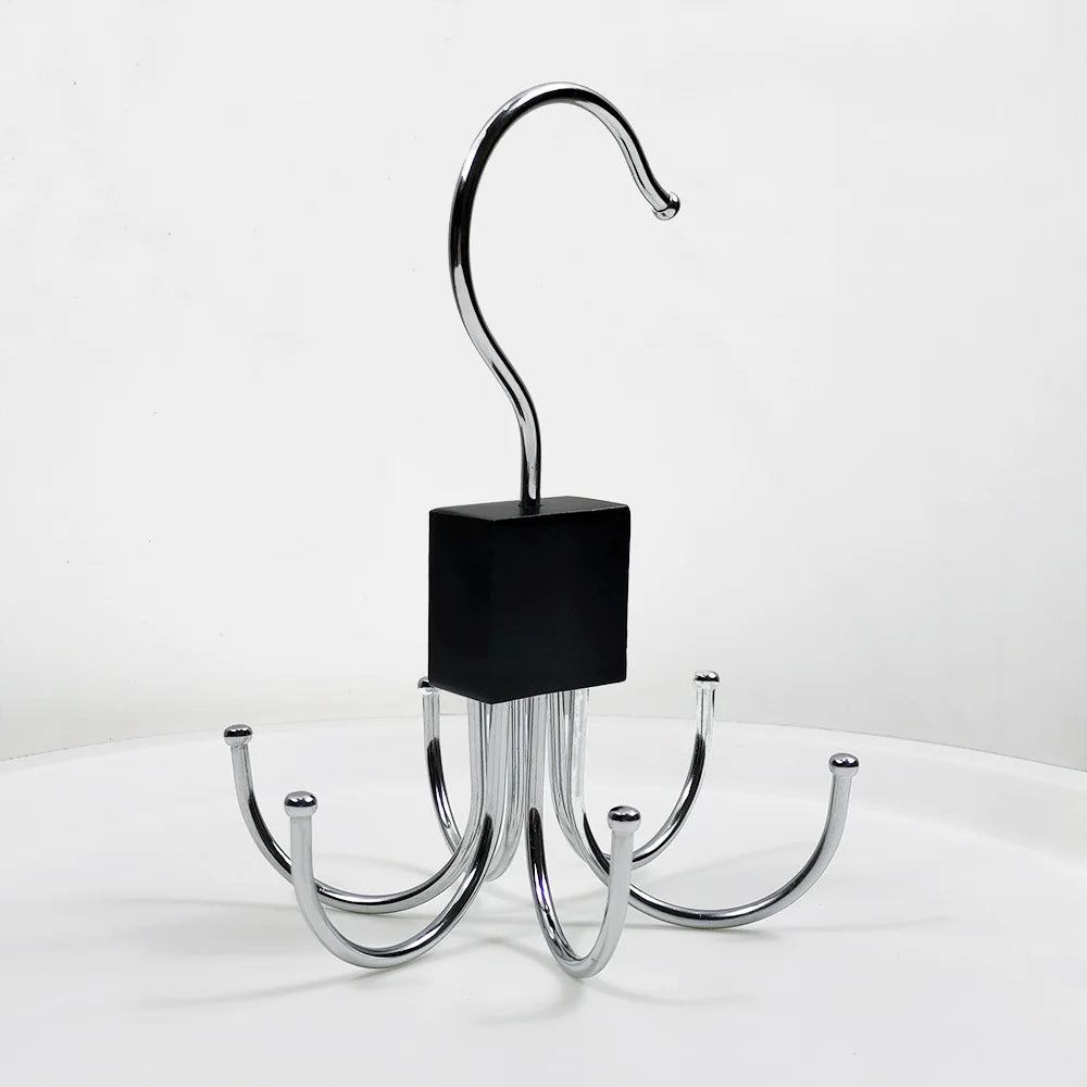 1/2 Piece Multifunctional Hook, Multi Claw Bag Storage Hook, Tie Metal Storage Suitable for Scarves, Belts, Home Storage