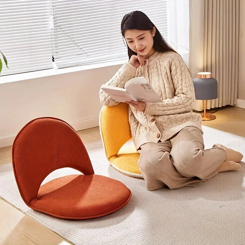 Sillón Tatami, Sillón Plegable para Dormitorio, Sofá Individual Pequeño para Dormitorio, Sillón Pequeño Ajustable, Extraíble y Lavable