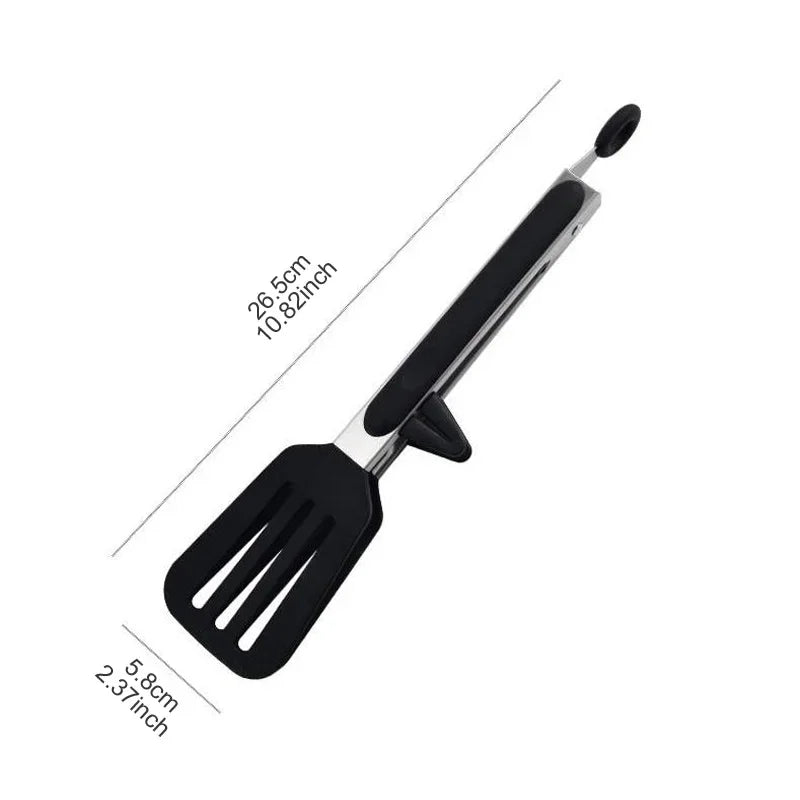 Pinzas para alimentos de 9 pulgadas Pinzas de acero inoxidable Pinzas de cocina antiadherentes de silicona Clips para barbacoa al aire libre Utensilios para ensaladas y pan Accesorios de cocina