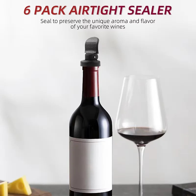 3Pcs Silicone Wine Stoppers Reusable Wine Bottle Stoppers Expanding Manual Beverage Bottle Stoppers Vacuum Bottle Stoppers