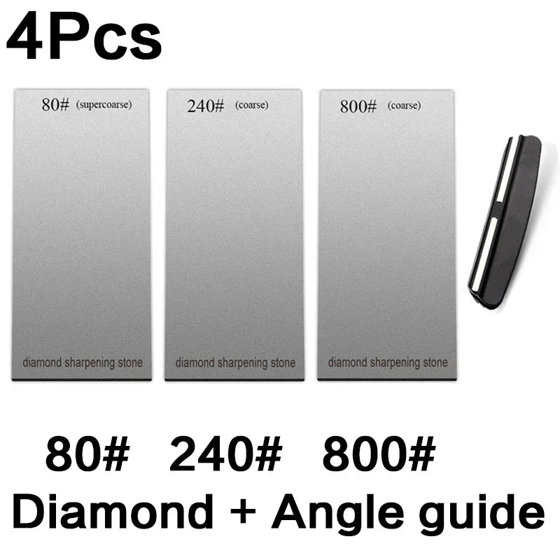 120/600/1500/3000 set Diamond sharpening stone base kitchen whetstone blade sharp bar Apex edge musat knife sharper flakes board