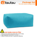 OTAUTAU Outdoor Oxford Bean Bag Cover Swim Pool Float Lounger Beach Club Pouf SF505【No Filler!You Need To Fill It By Yourself!】
