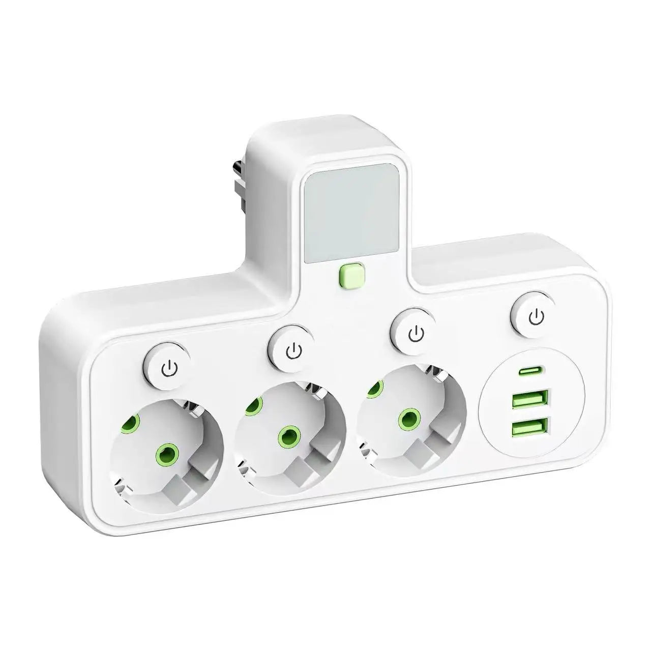EU Plug AC Outlet Power Strip Multiprise Wall Socket Universal Network Filter USB Cherger Separate Switch Light Adapter