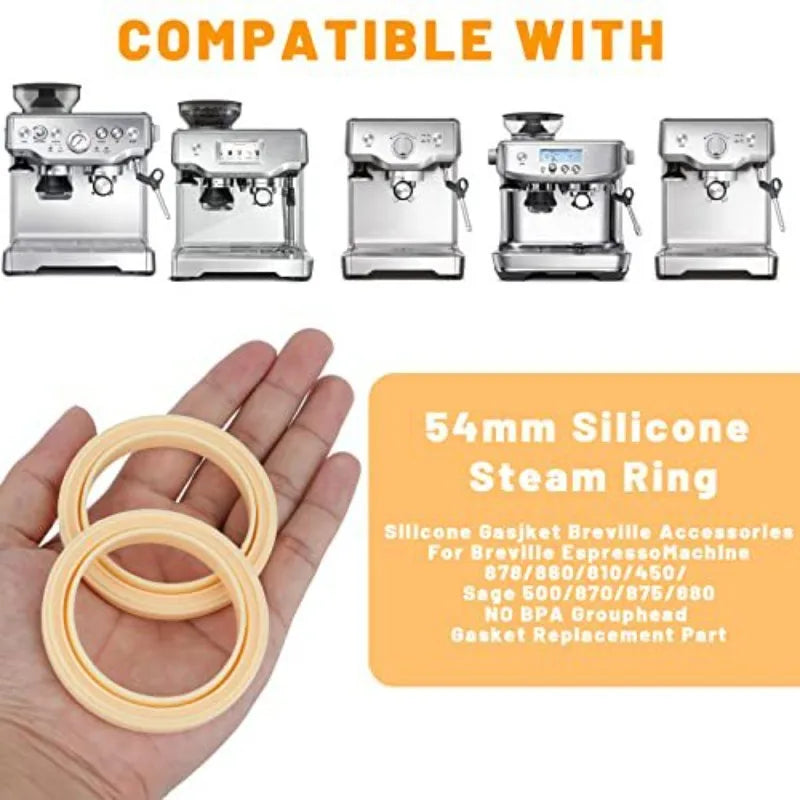 Junta de grupo de silicona de 54MM para máquina de espresso Breville 878/870/860/840/810/500/450 Sage500/870/810/875/878/880