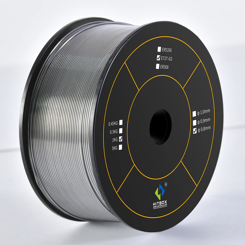 0.8mm Mig Wire Flux Cored Self-Shielded 1kg No Gas Wires Iron Welding Carbon Steel Gas-Less Mig Welder Accessories