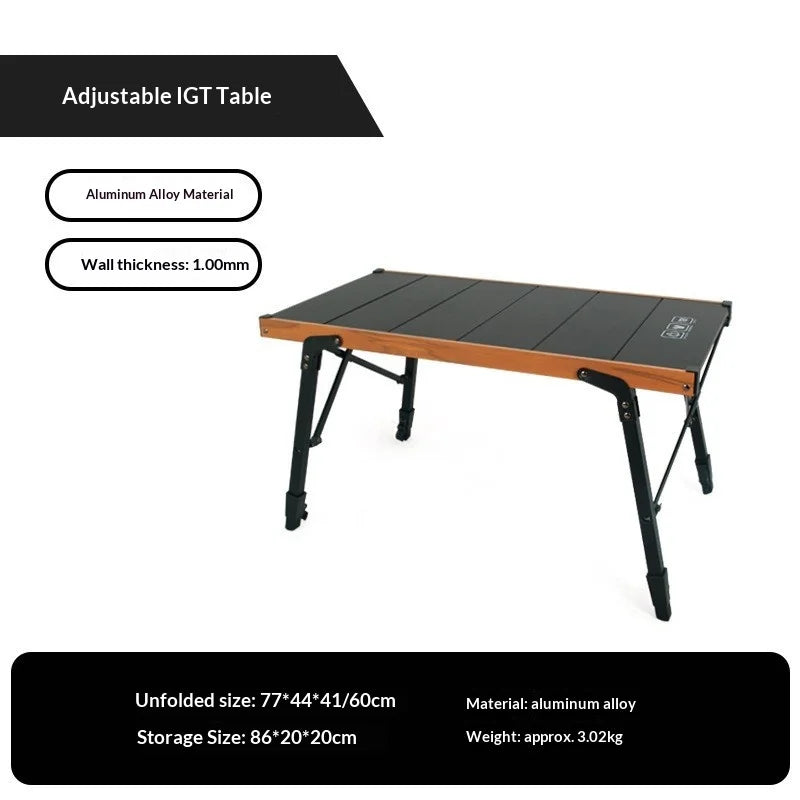 Mesa de Camping Portátil Plegable de Aluminio Expandible Unidad Modular IGT Mesa Plegable Ligera para Picnic al Aire Libre y Parrilla de Cocina