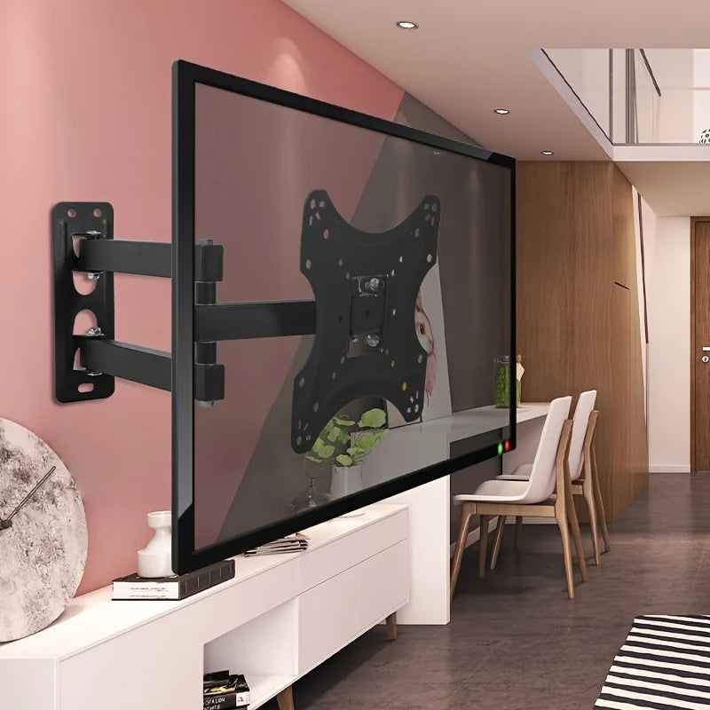 Soporte de pared para TV de 32-55 pulgadas, monitor LCD LED, soporte de pared para TV ajustable con brazo largo extensible, soporte de pared para TV, VESA máximo 400x400mm