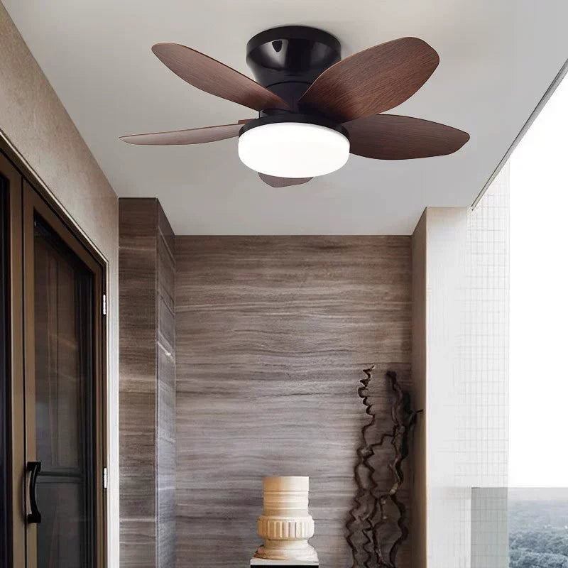 Ventiladores de techo de 25 pulgadas con luces y control remoto, ventilador de techo de montaje empotrado, ventiladores de techo de perfil bajo con motor de CC silencioso reversible para sala de estar