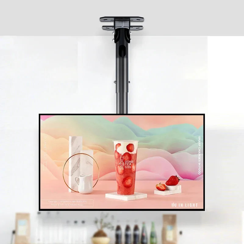 Soporte de techo ajustable para TV BEISHI compatible con la mayoría de pantallas planas LED, LCD y plasma de 26 a 65 pulgadas, hasta 110 libras, inclinación de 30°