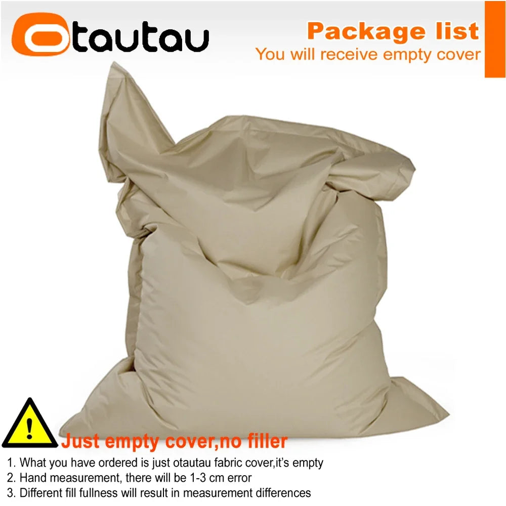 OTAUTAU M/L Funda para Puf de Exterior/Hogar 140x180cm DD103【¡Sin Relleno Dentro! ¡Usted Necesita Comprar el Relleno Por Sí Mismo!】
