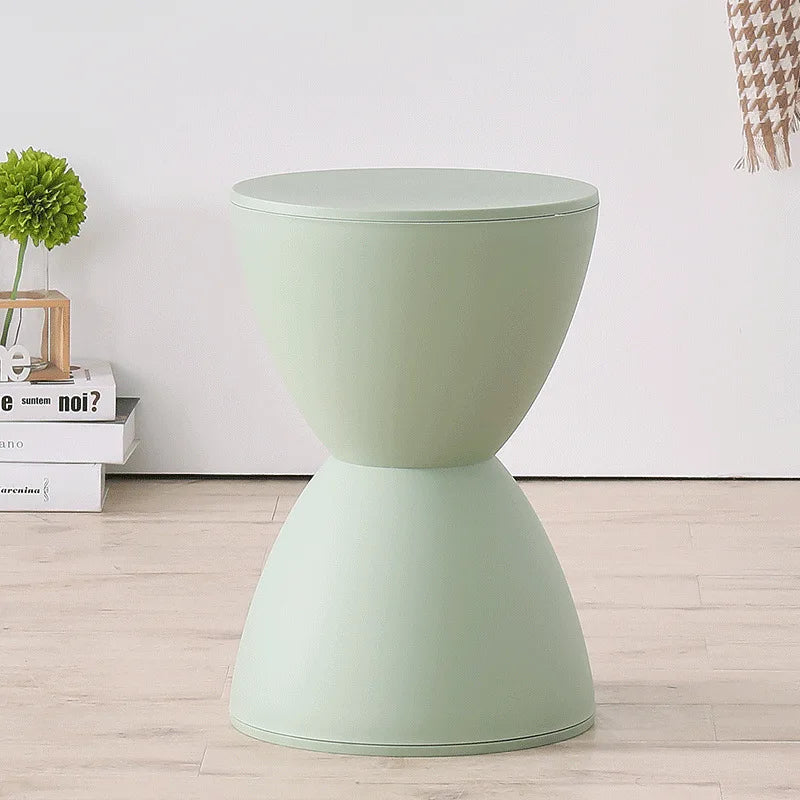 Otomanos de pasillo Muebles de salón Puf de almacenamiento minimalista Taburete reposapiés Puf para cambiar zapatos Taburete de espera de plástico grueso