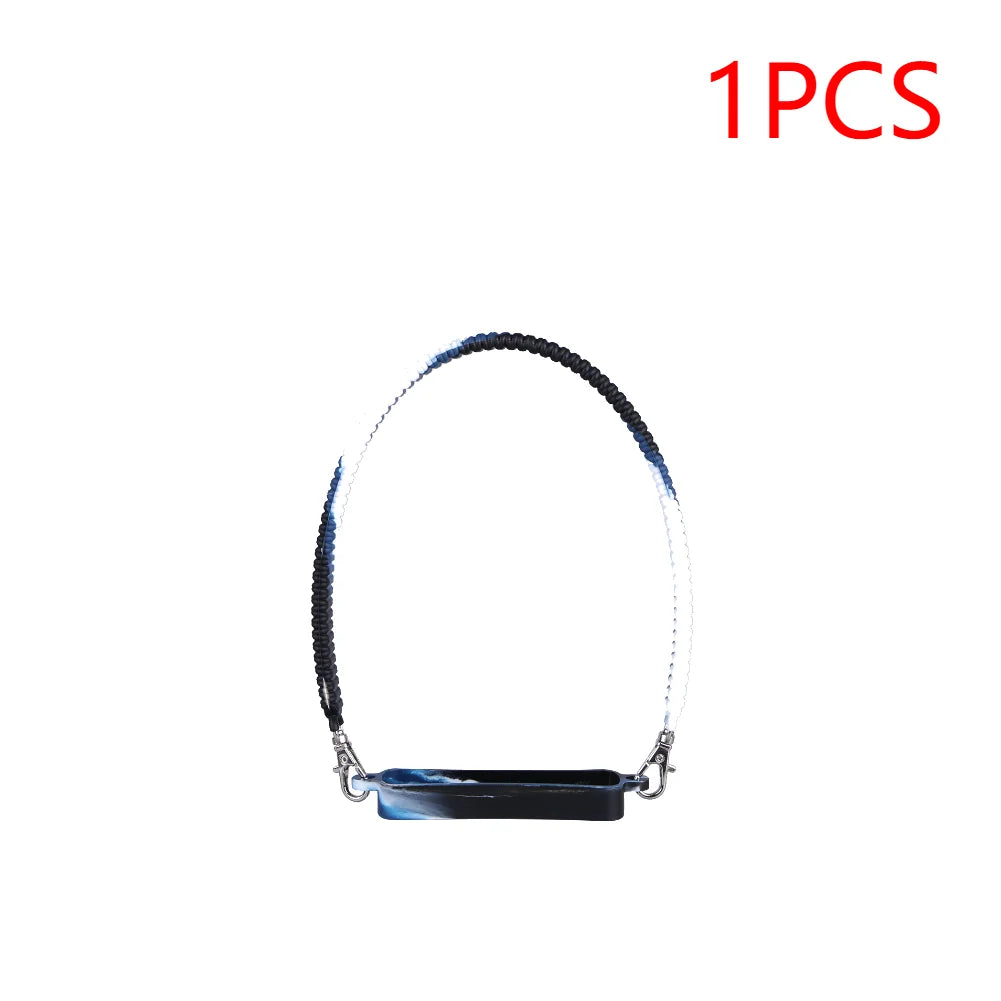 Mango de silicona suave para botella de agua, soporte portátil de silicona para botella térmica con correa, accesorios para vaso Stanley