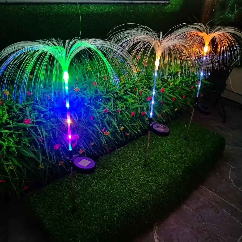Luces solares LED de jardín medusas, impermeables para exteriores, adornos navideños, decoración de patio, balcón, césped, lámpara de flores con energía solar