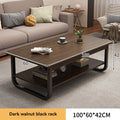 Modern minimalist coffee table, small apartment, living room, sofa, nearby balcony, tea table, rental room, rectangular tea tabl