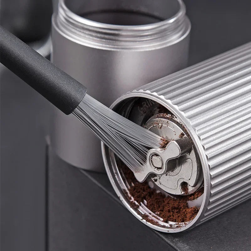 Juego de limpieza para café Cepillo de limpieza para café Cepillo para molinillo manual Cepillo para cafetera Soplado potente de globos respetuoso con el medio ambiente