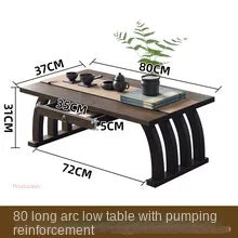 Mesa de centro pequeña de bambú Nanzhu para mirador, tatami, mesa baja japonesa, mesa de té, mesita de noche, mesa plegable kang para uso doméstico