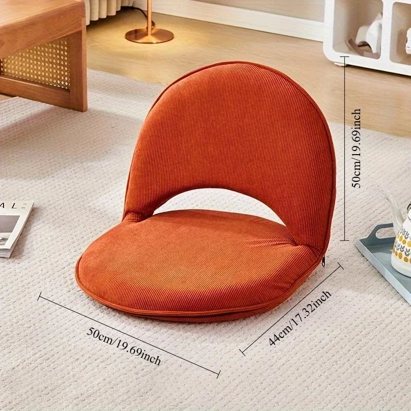Sillón Tatami, Sillón Plegable para Dormitorio, Sofá Individual Pequeño para Dormitorio, Sillón Pequeño Ajustable, Extraíble y Lavable