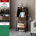 Estantería Estante Librería de suelo a techo Armario de pared sencillo para sala de estar Mueble esquinero Mueble lateral para TV Vitrina Bambú