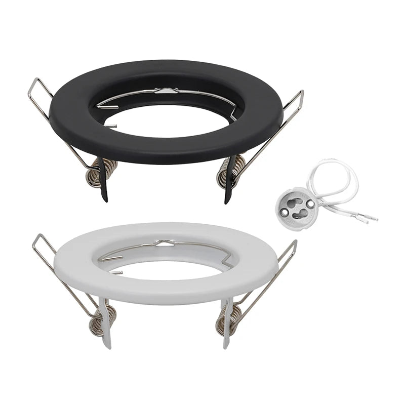 6pcs Down Light Frame Recessed LED Ceiling Fixtures Downlight GU10 MR16 Ceiling Spot Lights Fitting Fixture