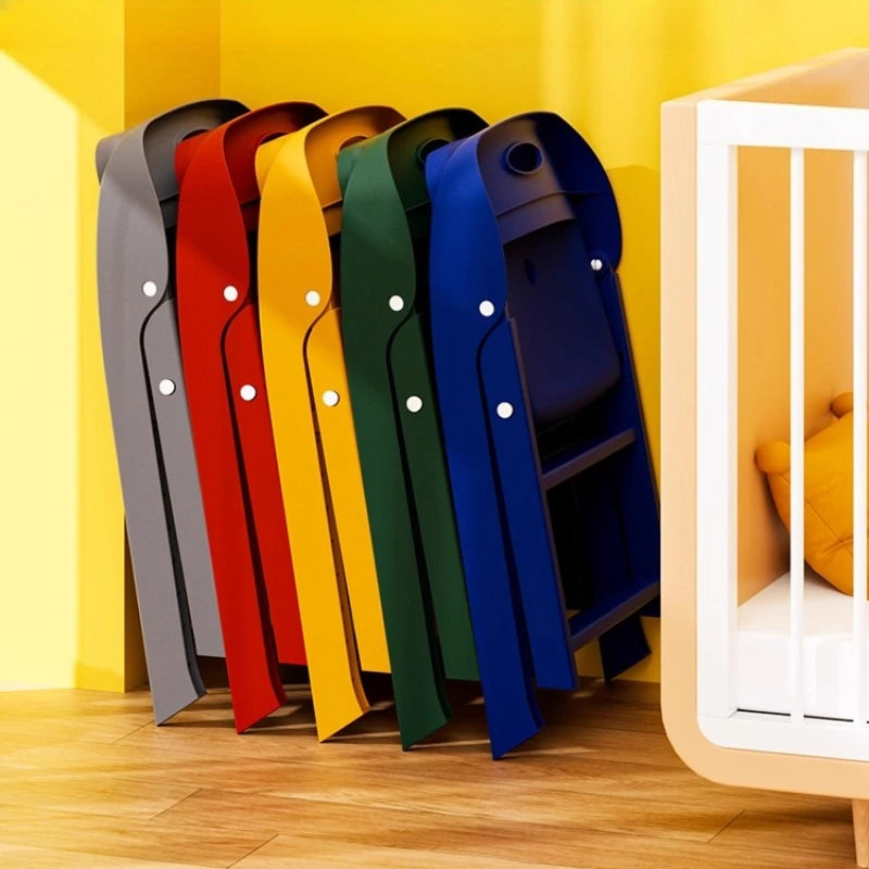 Silla para niños, asiento para bebés pequeños, respaldo plegable, taburete engrosado antideslizante, resistente y portátil, guardería, jardín de infancia, hogar