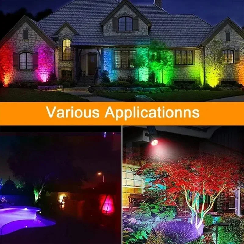 1 Foco solar LED de 7 luces, ajustable, para exteriores, iluminación de pared, impermeable IP65, para jardín y paisaje