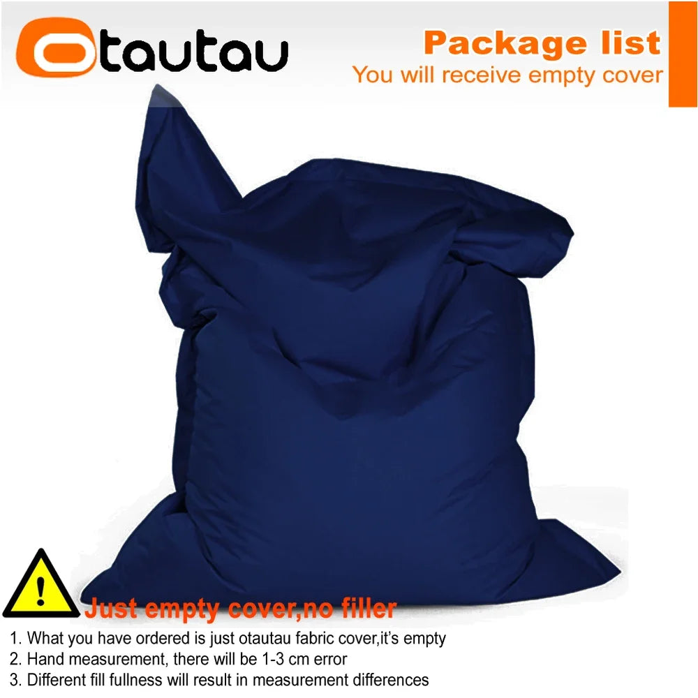 OTAUTAU M/L Funda para Puf de Exterior/Hogar 140x180cm DD103【¡Sin Relleno Dentro! ¡Usted Necesita Comprar el Relleno Por Sí Mismo!】