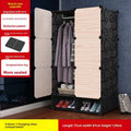 Armario de tela portátil de fácil montaje, organizador de ropa, armario de almacenamiento para dormitorio de alquiler, muebles ligeros y duraderos