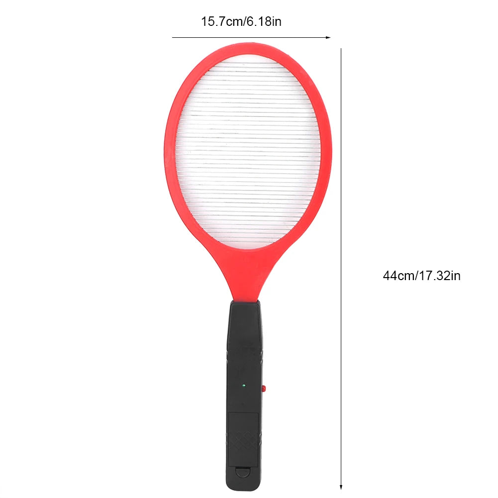 Raqueta eléctrica antimosquitos, matamoscas eléctrico sin cable, funciona con pilas, matamoscas eléctrico, mata insectos