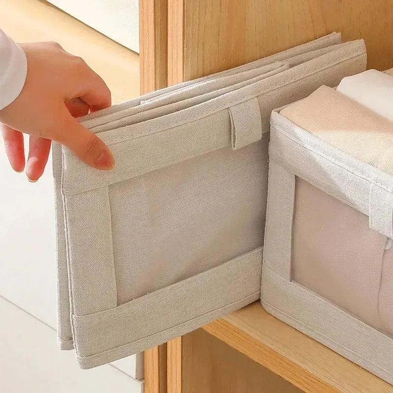 1 organizador de almacenamiento visible para armario, cajón, ropa, caja de almacenamiento para camisetas, pantalones vaqueros, ropa interior, caja organizadora de pantalones