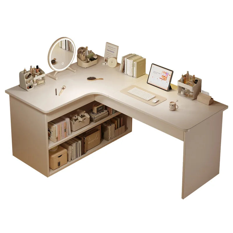 Escritorio de ordenador Escritorio doméstico Dormitorio Estantería Integrado aprendizaje estudiante para escribir Esquina Escritorio de oficina multifuncional