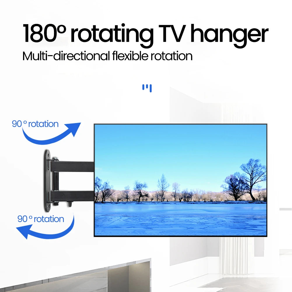 Soporte de pared para TV inclinable 20°, soporte giratorio 360°, soportes universales para TV de 10-32 pulgadas, monitor LCD LED de pantalla plana, Halloween