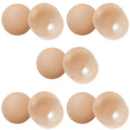 Nippies Nipple Cover - Sticky Adhesive Silicone Nipple Pasties - Reusable Pasty Nipple Covers for Women 5 Pairs Travel Set
